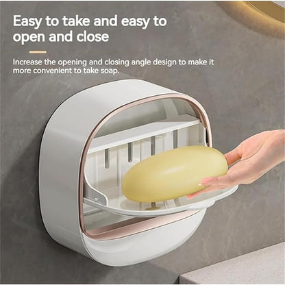 Designer Soap Holder with Self-Draining Tray – Premium Bathroom Accessory