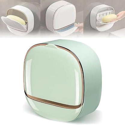 Designer Soap Holder with Self-Draining Tray – Premium Bathroom Accessory