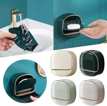 Designer Soap Holder with Self-Draining Tray – Premium Bathroom Accessory