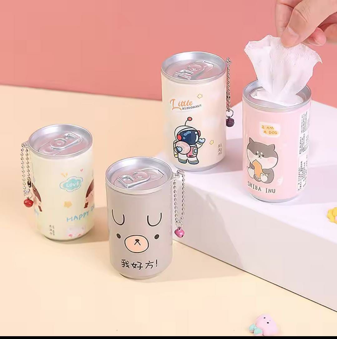 Cute Cartoon Tissue Holder – Mini Desk & Travel Box
