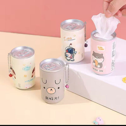 Cute Cartoon Tissue Holder – Mini Desk & Travel Box